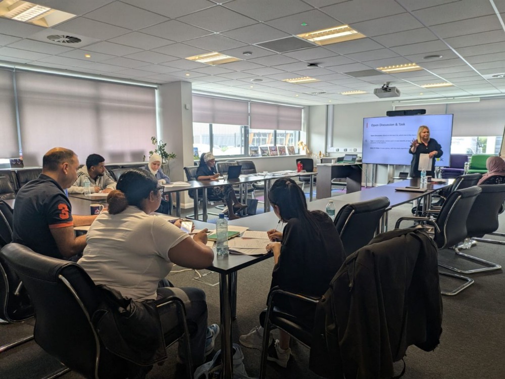 Yok Recruitment's Hannah Welfoot delivers a Get into Housing session in Cardiff, UK