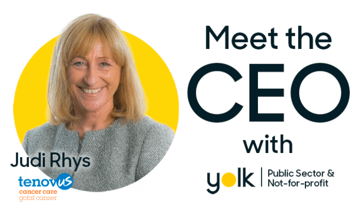 Meet the CEO, an interview with Judi Rhys CEO of Tenovus Cancer Care